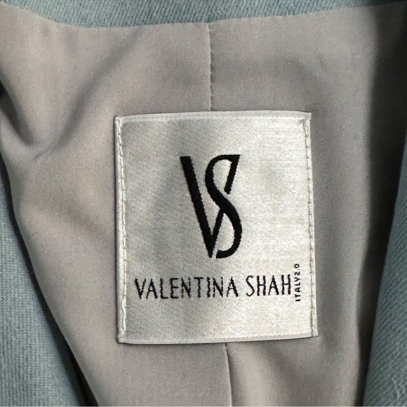 Valentina Shah Gaia Bee Embroidered Blazer Blue Gold NWOT - Picture 9 of 9